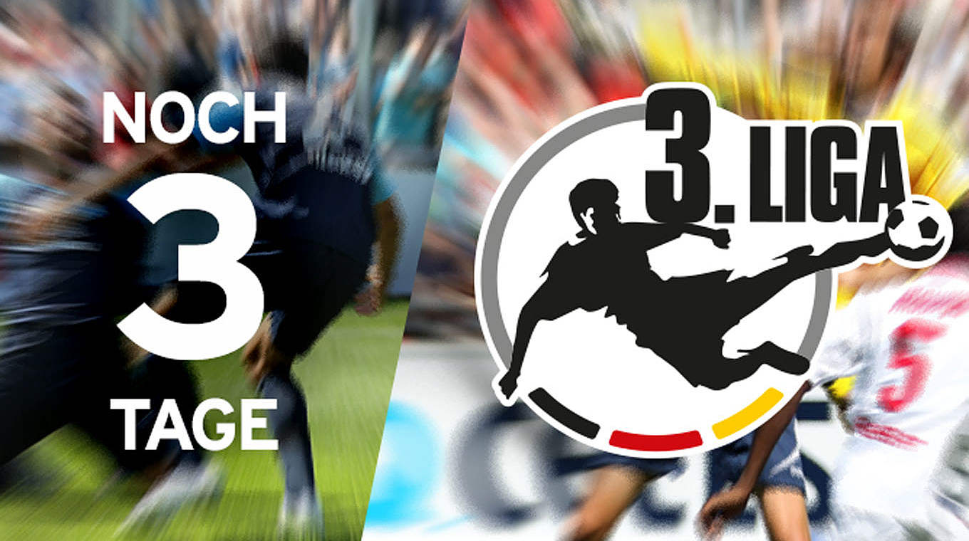 Der Countdown läuft - noch drei Tage: Am Wochenende geht die 3. Liga los © DFB