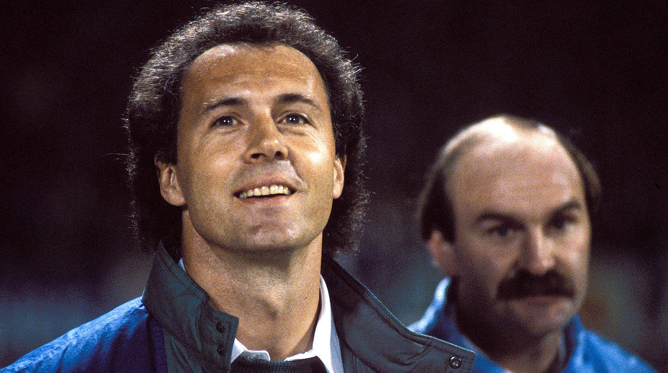Sieg in der EM-Quali 1984: DFB-Teamchef Franz Beckenbauer © imago