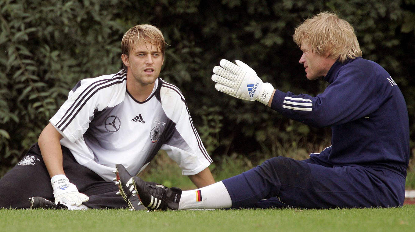 WM-Teilnehmer 2006 im eigenen Land: Timo Hildebrand (l.) mit Oliver Kahn © imago