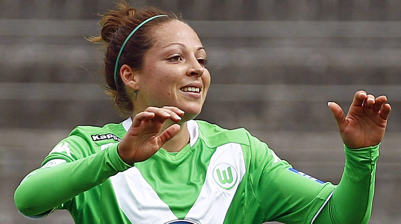 Spielt mit Wolfsburg gegen ihren ehemaligen Verein: Vanessa Bernauer © 2014 Getty Images