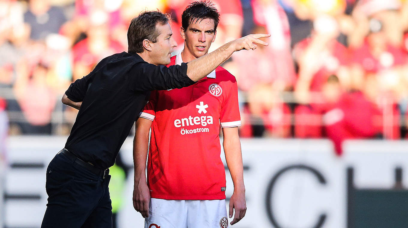 Bangt um Christoph Moritz: Mainz-Trainer Kasper Hjulmand © 2014 Getty Images
