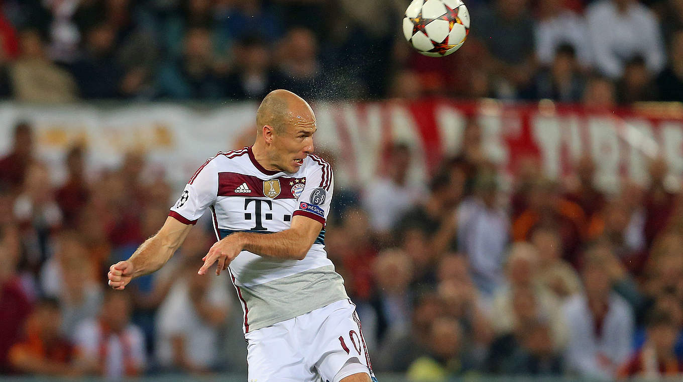 Wird gegen Dortmund wohl rechtzeitig fit: Bayerns Arjen Robben © 2014 Getty Images