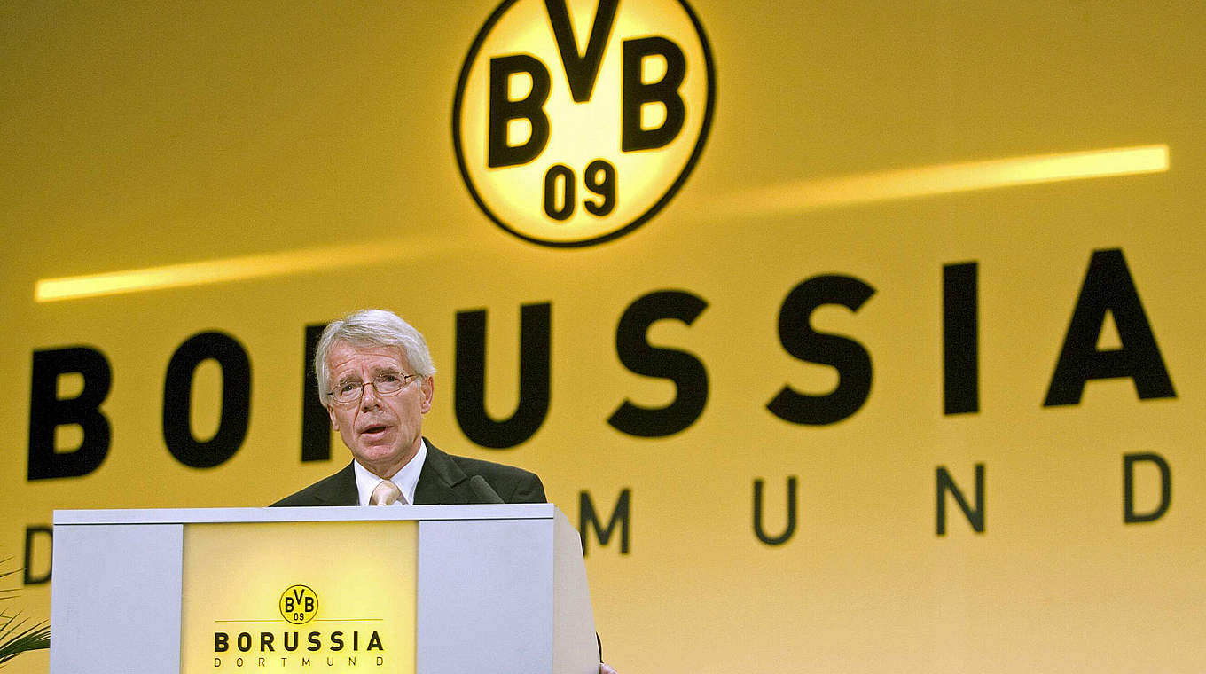 Zum dritten Mal nach 1979 und 1984: Dr. Reinhard Rauball wird BVB-Präsident 2004 © 