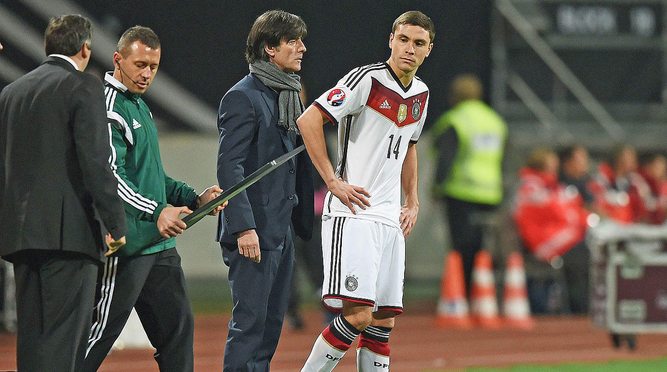 DFB-Debütant Hector (r.): "Ein Stück größer als beim Klub selbst" © 2014 Getty Images