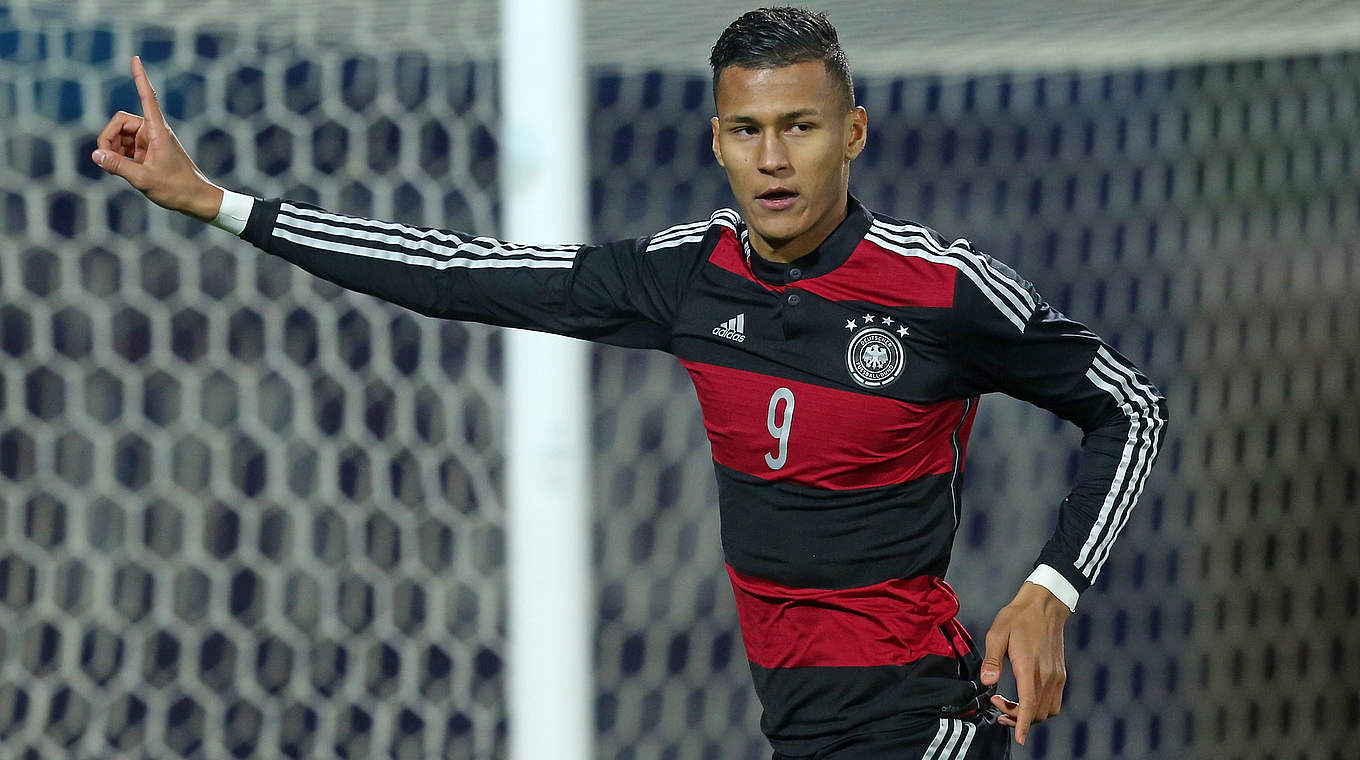 Traf gegen Polen: DFB U 20-Angreifer Davie Selke © 2014 Getty Images
