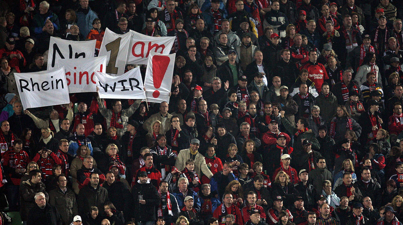 Leverkusen gegen Köln - auch ein Duell der Fans © 2008 Getty Images
