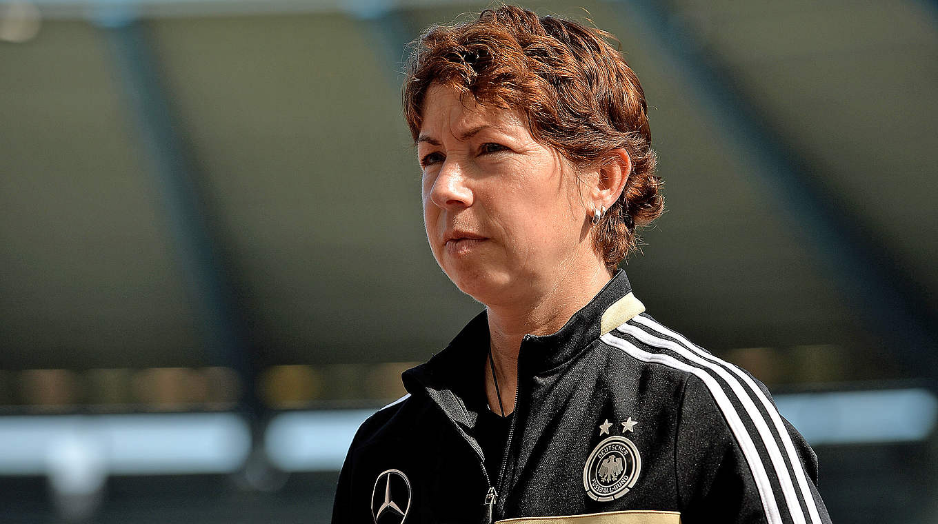 Kandidatin als Frauen-Welttrainerin: U 20-Erfolgscoach Maren Meinert © 2014 Getty Images