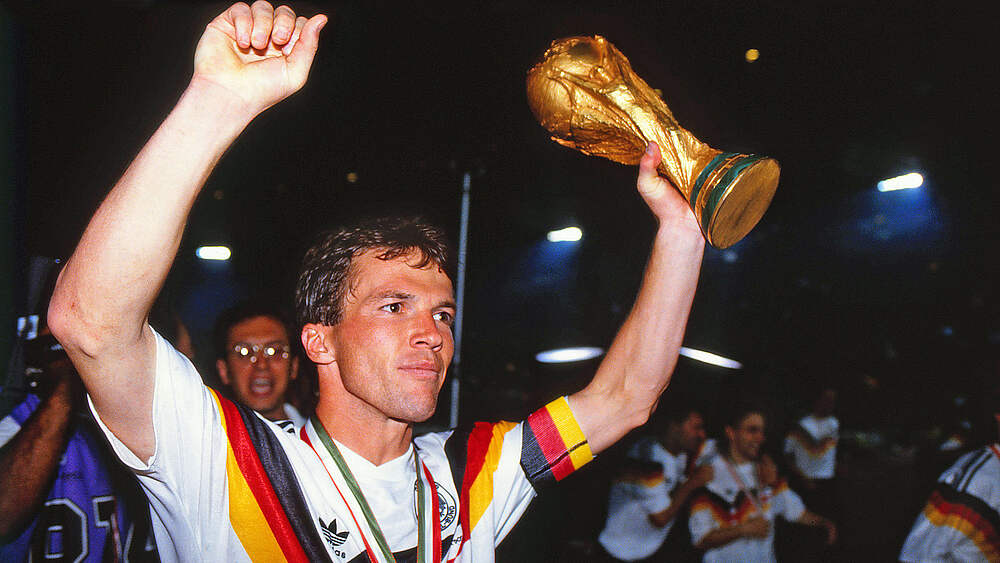 Lothar Matthäus captained Germany to their third World Cup in 1990 © imago sportfotodienst