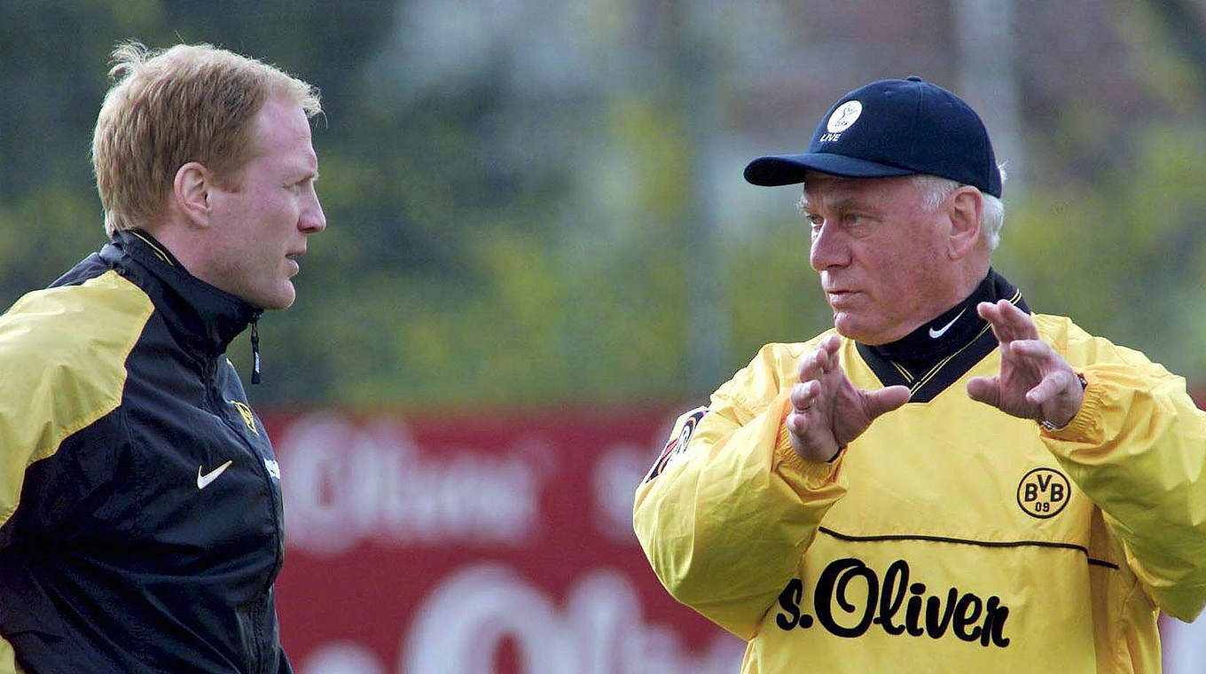 Lattek and his assistant Sammer saved Dortmund from relegation in 2000 © gettyimages