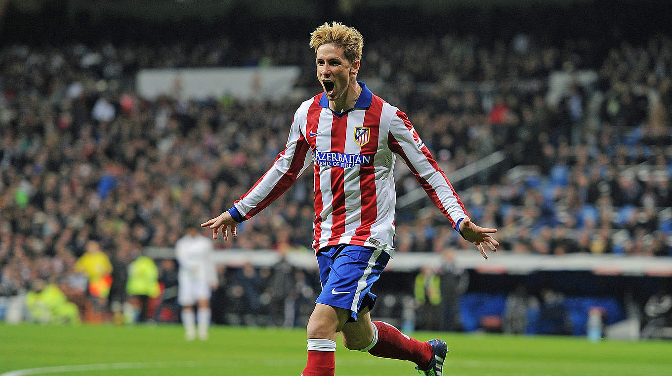 Wird zum Real-Schreck: Atletico-Angreifer Fernando Torres mit zwei Toren © 2015 Getty Images