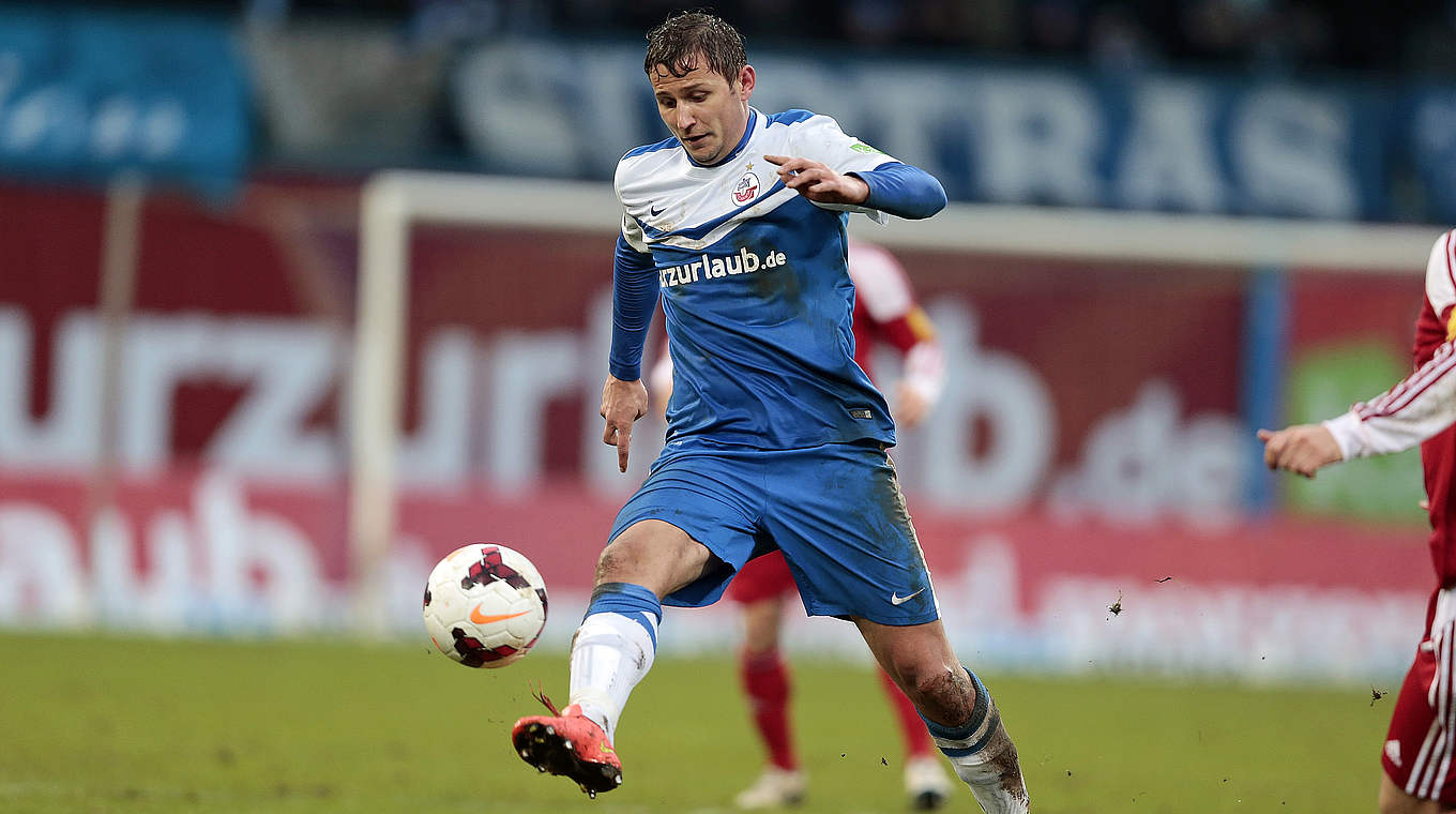Deutlicher Sieg: Marcel Ziemer von Hansa Rostock ist "Spieler des 23. Spieltags" © 2014 Getty Images