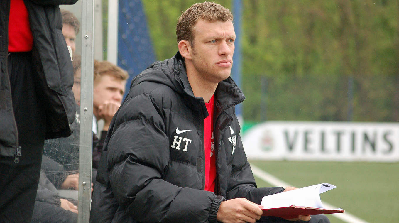 Bleibt mit seiner Mannschaft auf einem Abstiegsplatz: Preußen-Trainer Henning Timpe © MSPW
