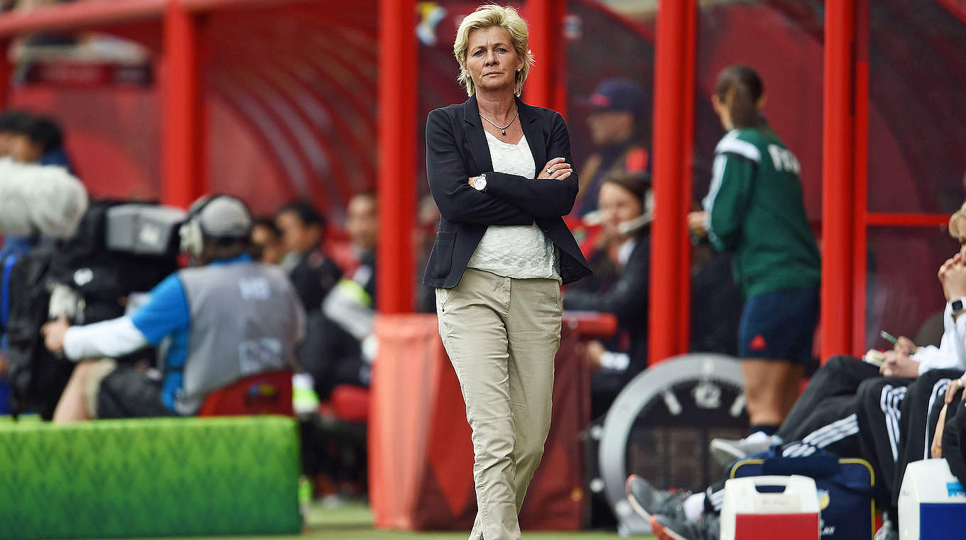 Bundestrainerin Silvia Neid: "Die Chancenverwertung bereitet mir große Sorgen" © 2015 Getty Images
