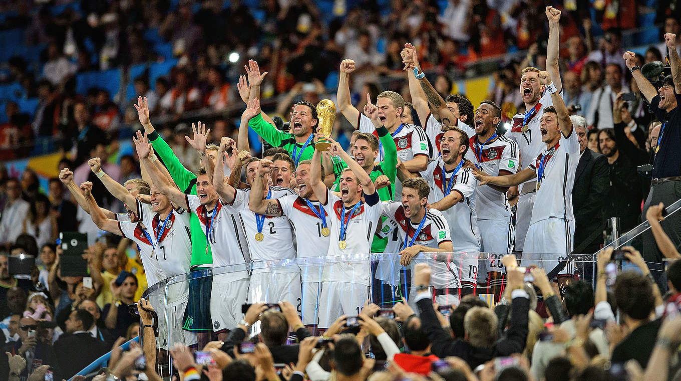Weltmeisterlich: Jubel bei der Mannschaft © 2014 Getty Images