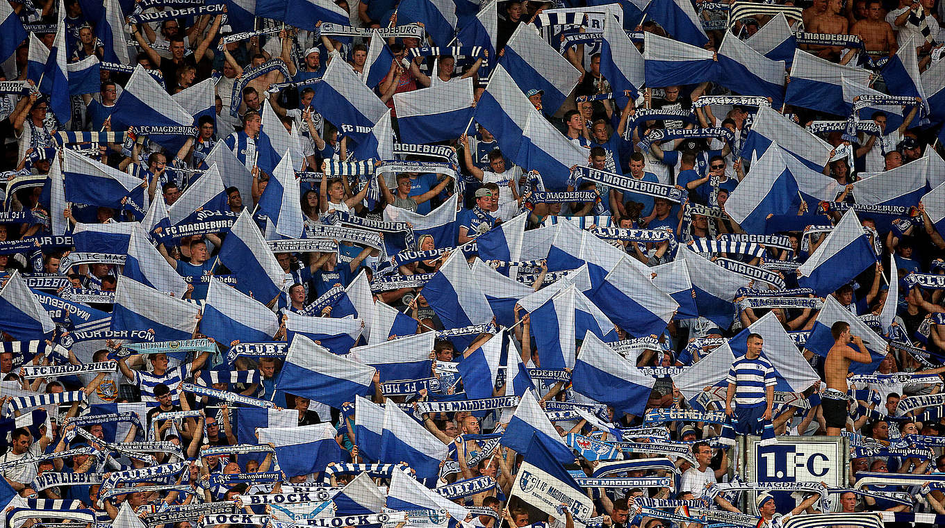 Juebl zum Auftakt: Magdeburger Fans © 2015 Getty Images