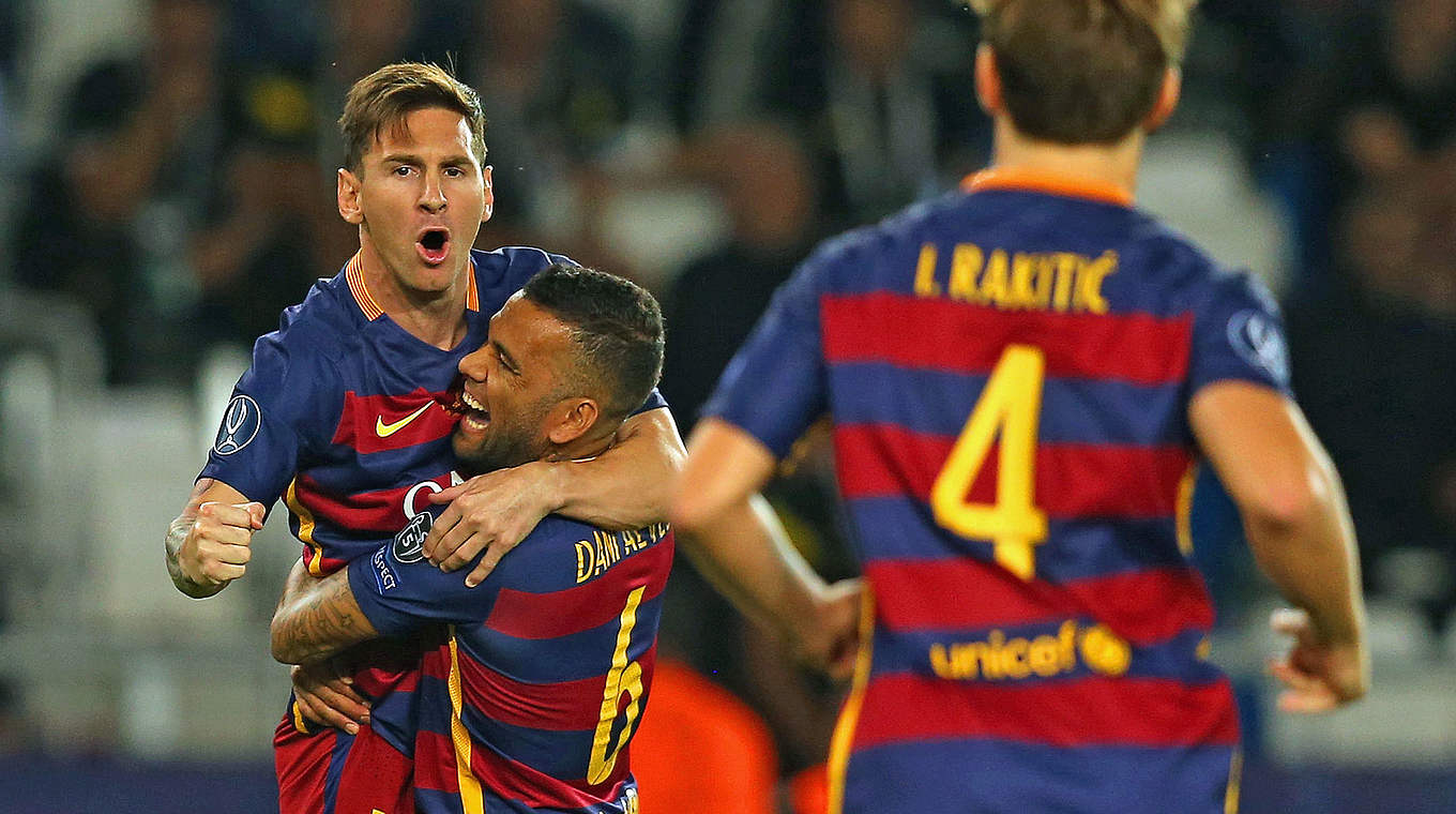 Messi turned the game around for Barcelona. © 2015 Getty Images