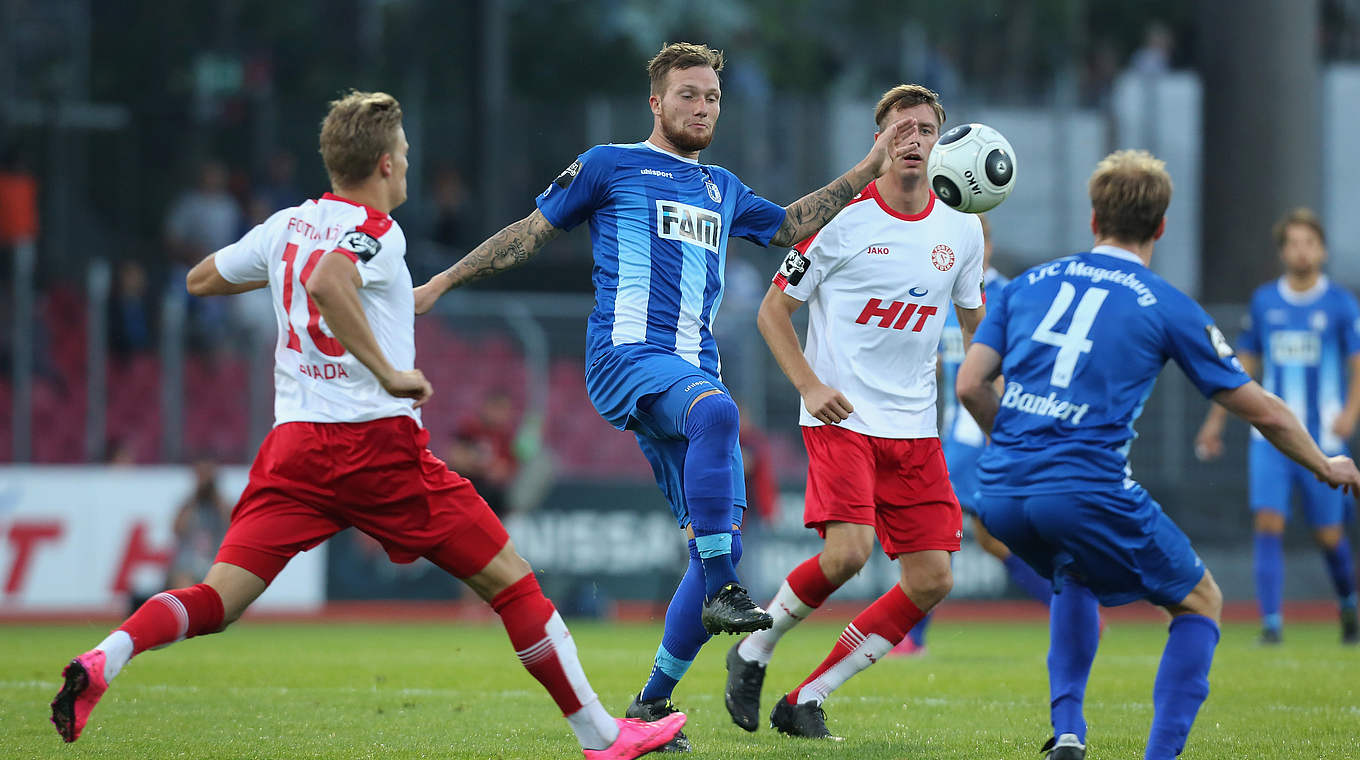 Sprung an die Spitze verpasst: Traditionsklub 1. FC Magdeburg © 2015 Getty Images