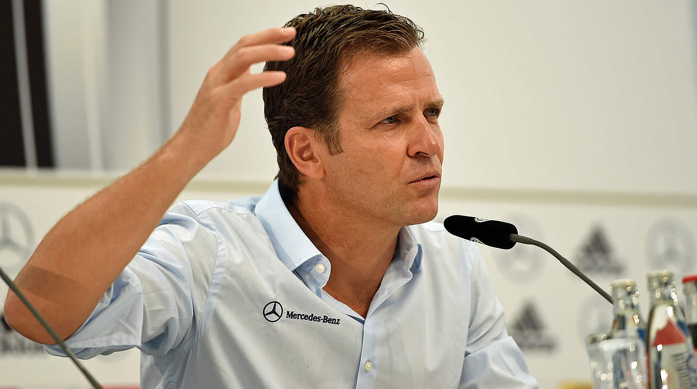 Bierhoff: "We want to go top of the table" © GES/Markus Gilliar