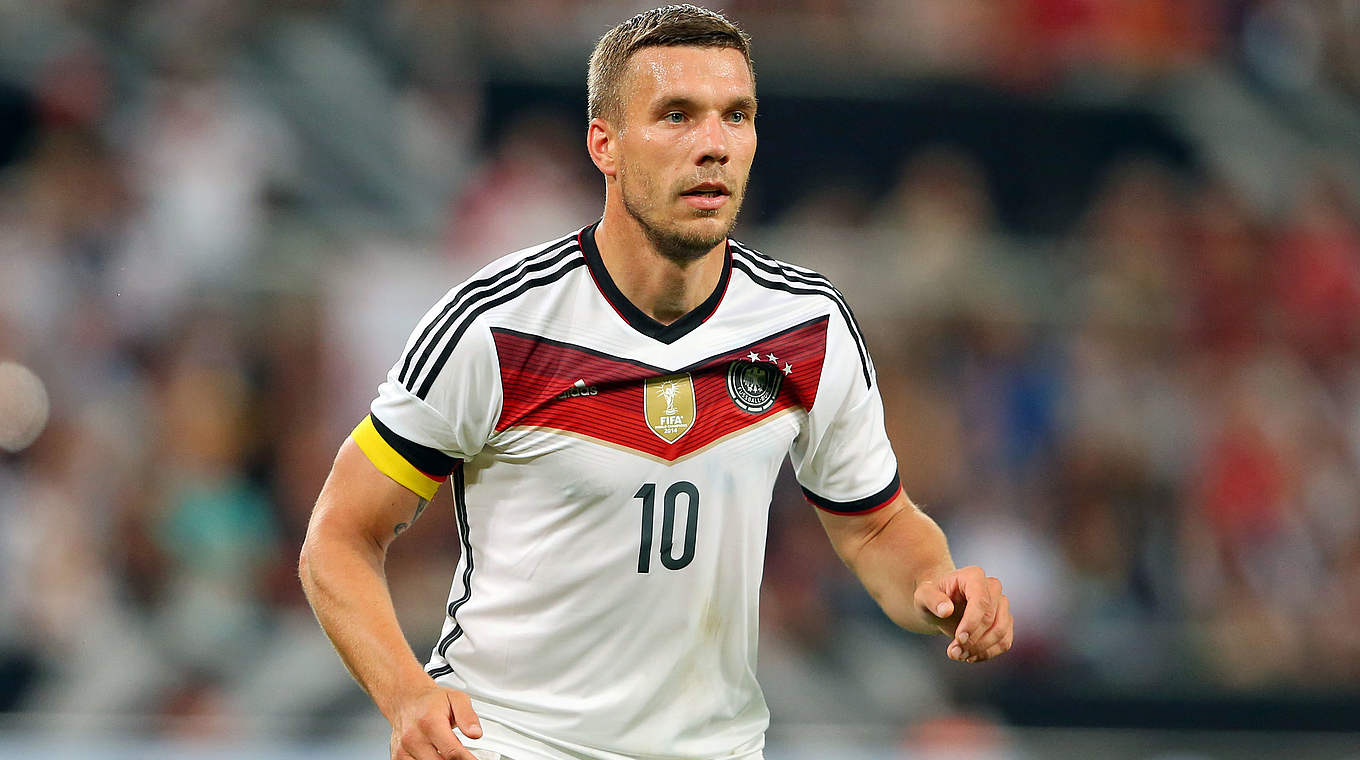 126 A-Länderspiele für Deutschland: der Weltmeister Lukas Podolski aus Istanbul © 2015 Getty Images