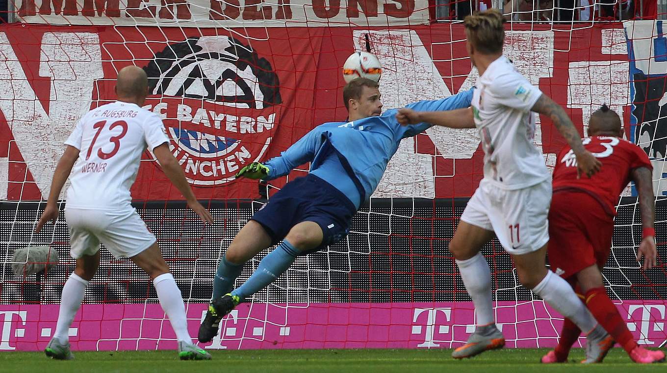 Neuer: "We can take pride in the fact that Augsburg only created one real opportunity" © 2015 Getty Images
