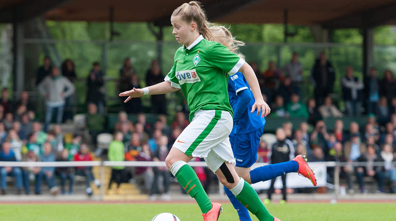 Beim ersten Sieg für Werder erfolgreich: Nina Lührßen © imago/foto2press