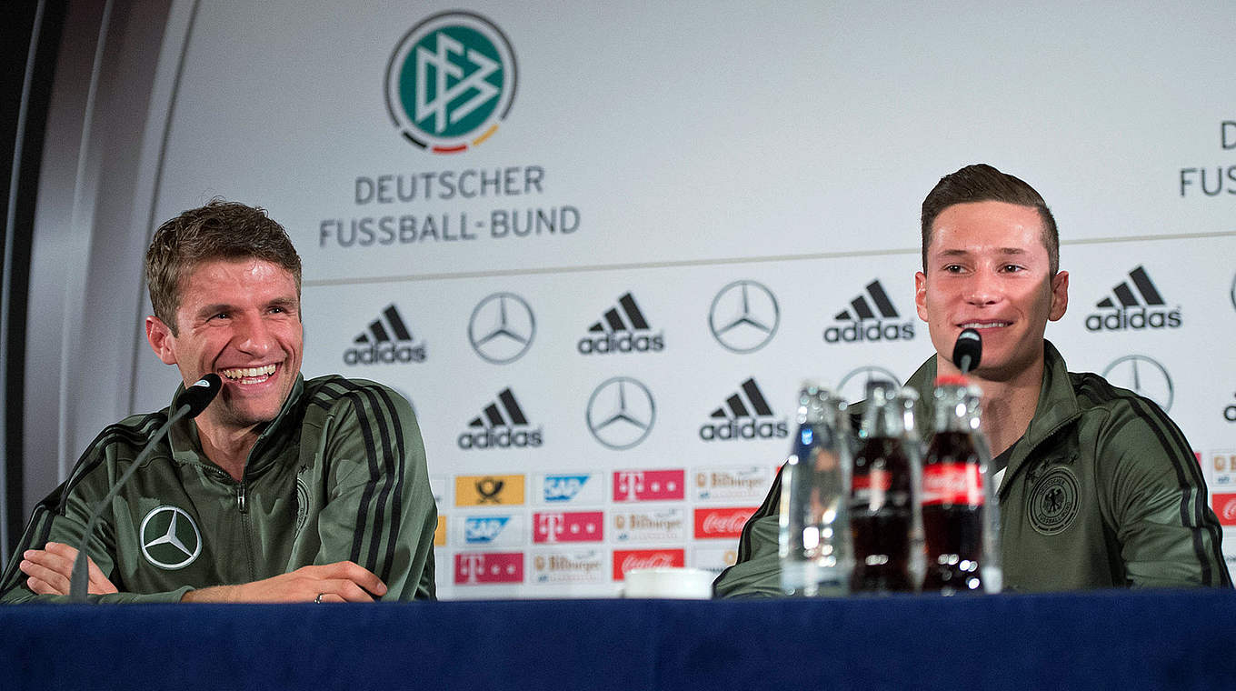"Schön, gegen einen großen Gegner in einem großen Stadion zu spielen": Müller (l.) © GES/Sebastian Widmann
