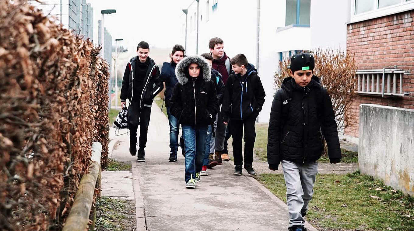 Fußball als Integrationsmotor: die Kinder der Ludwig-Dürr-Schule Friedrichshafen © DFB