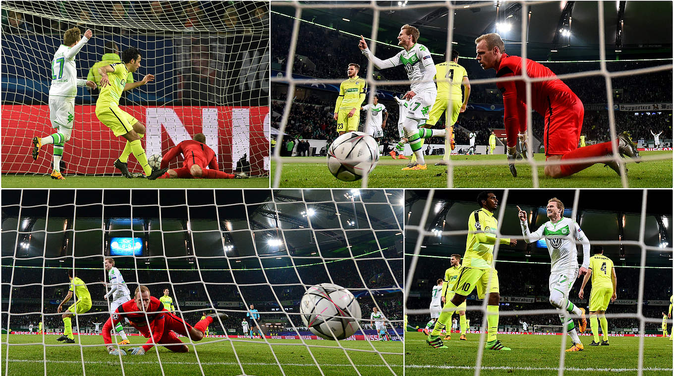 Schießt den VfL Wolfsburg mit seinem Tor ins Viertelfinale: Weltmeister André Schürrle © Getty/DFB