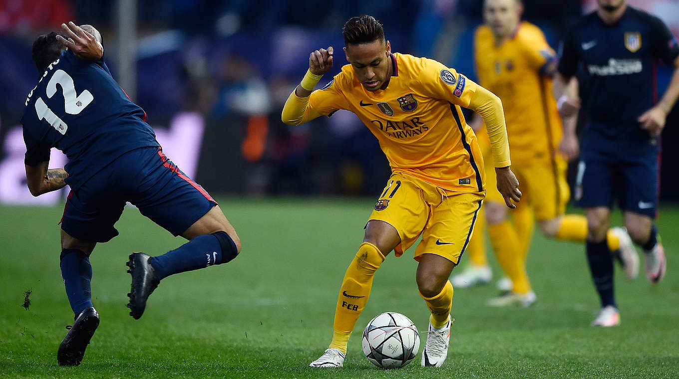 Ohne Zug zum Tor: Neymar und Co. bleiben in Madrid ohne Torerfolg © 2016 Getty Images