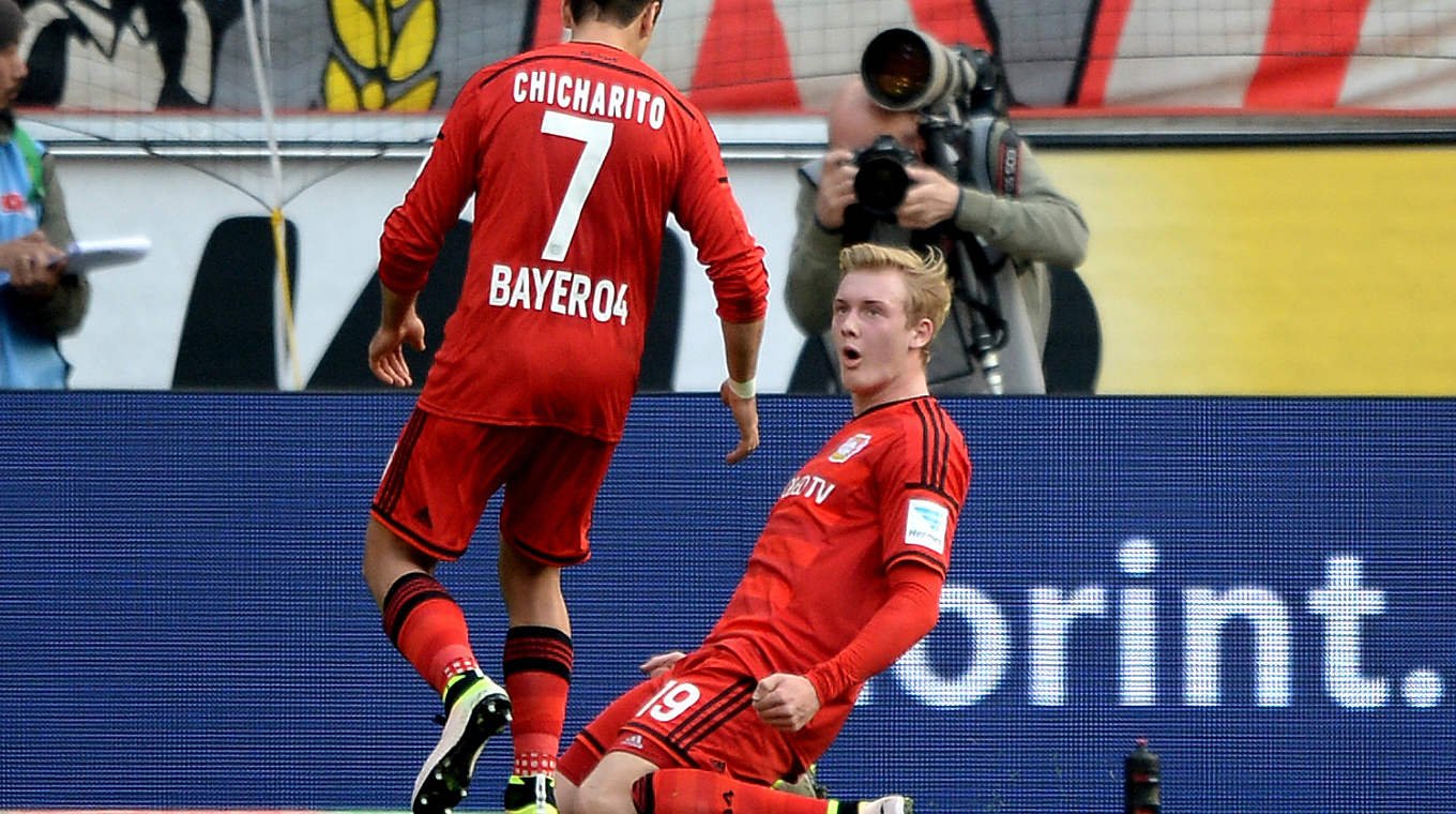 Leverkusens Torschütze Brandt (r.): "Es gibt Schlimmeres, als Derbysieger zu sein" © Getty Images