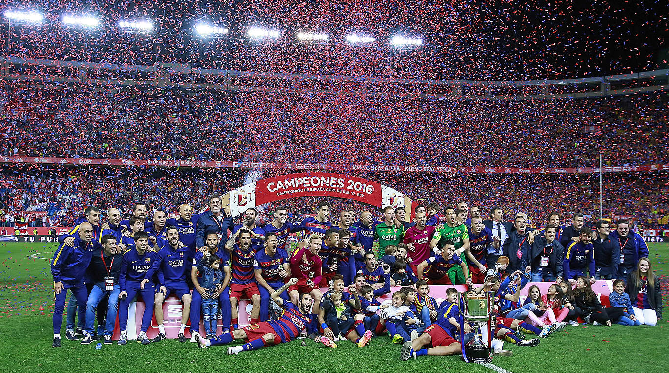 Spanischer Pokalsieger 2016: FC Barcelona mit Nationalkeeper Marc-André ter Stegen © 2016 Getty Images
