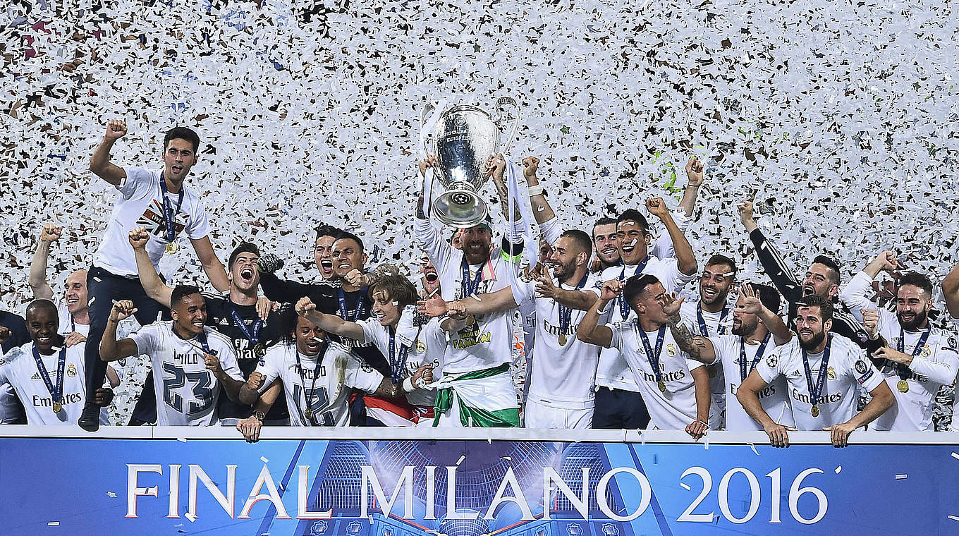 Elfter Titelgewinn in der europäischen Königsklasse: Real und Toni Kroos jubeln © AFP/Getty Images