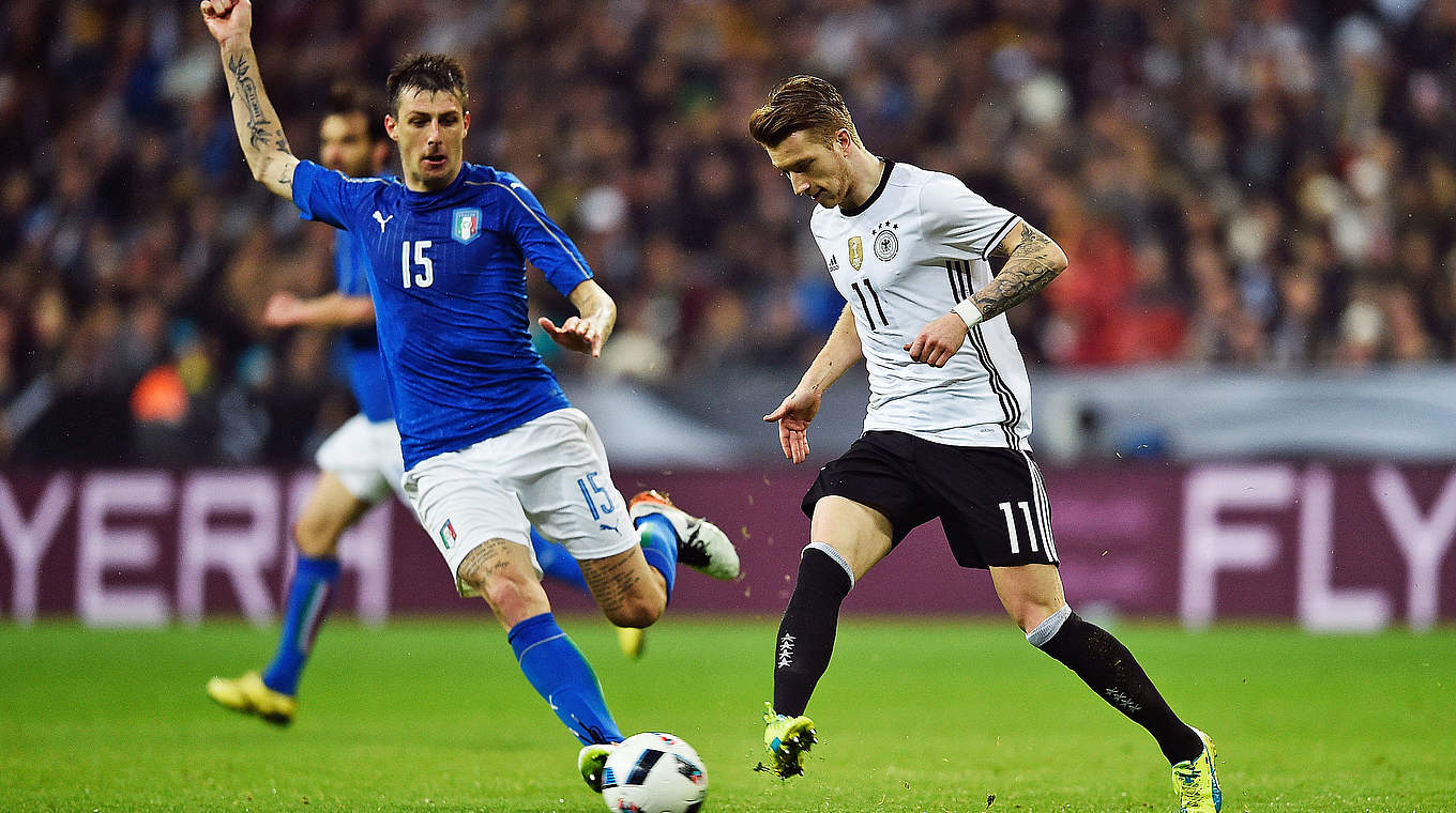 Gala in München: Marco Reus (r.) und das deutsche Nationalteam besiegen Italien 4:1 © Getty Images