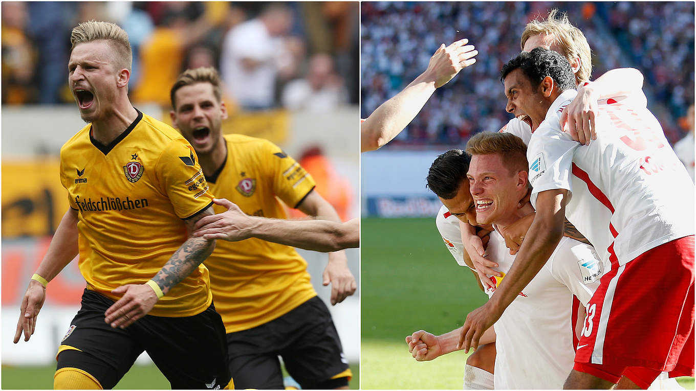 Gegen RB Leipzig Sachsenderby in Dresden DFB Deutscher Fußball