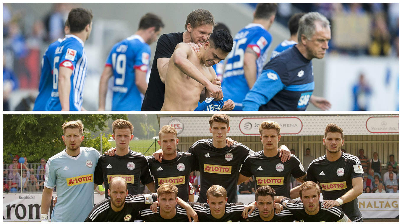 Highlight der Saison: Der 1. FC Germania Egestorf/Langreder (u.) empfängt Hoffeinheim © Getty Images / Imago / DFB