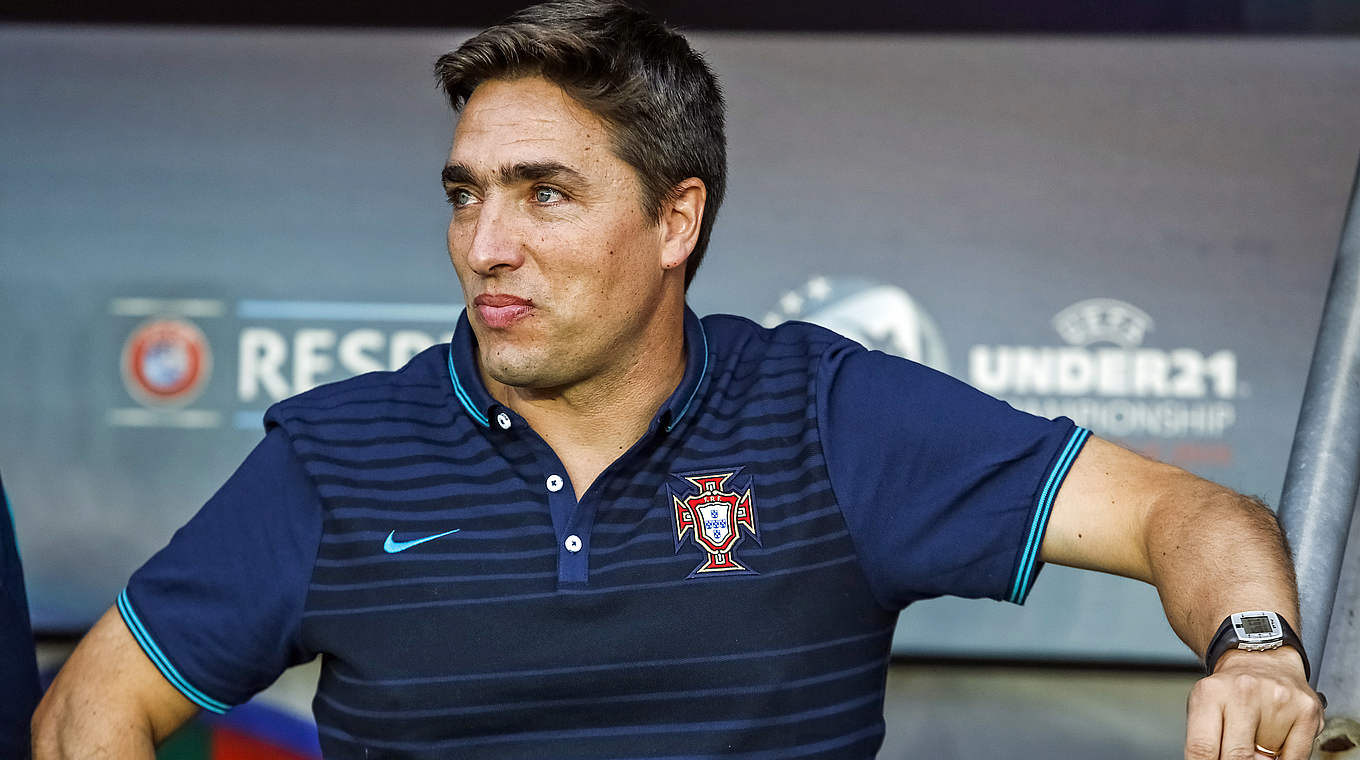 Mit 43 Jahren der jüngste Trainer aller 16 Olympia-Fußballteams: Portugals Rui Jorge © 2015 Getty Images