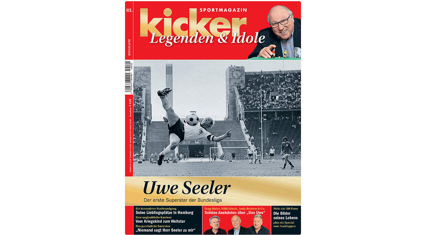 Sonderheft zum Sonderpreis: Uwe Seeler im Porträt. © kicker