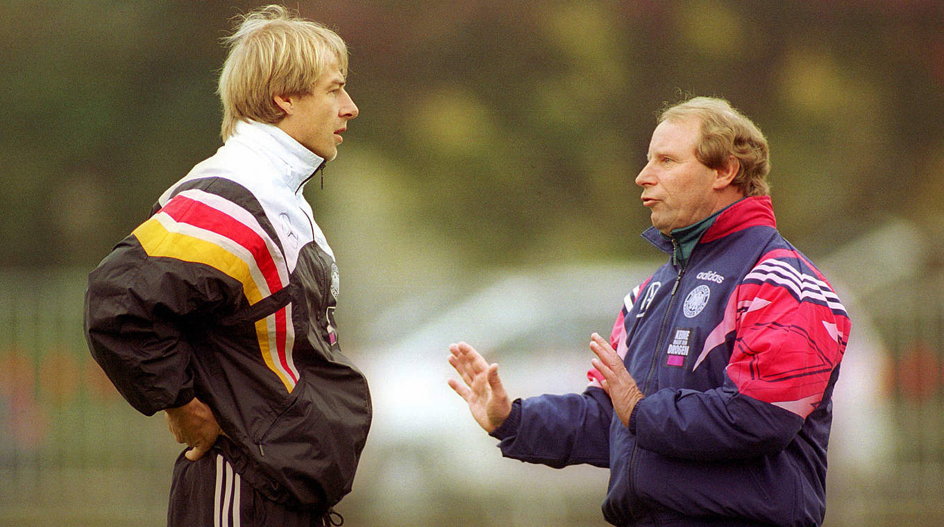 Arbeiteten zuletzt gemeinsam beim US-Verband: Vogts (r.) mit Klinsmann © Bongarts