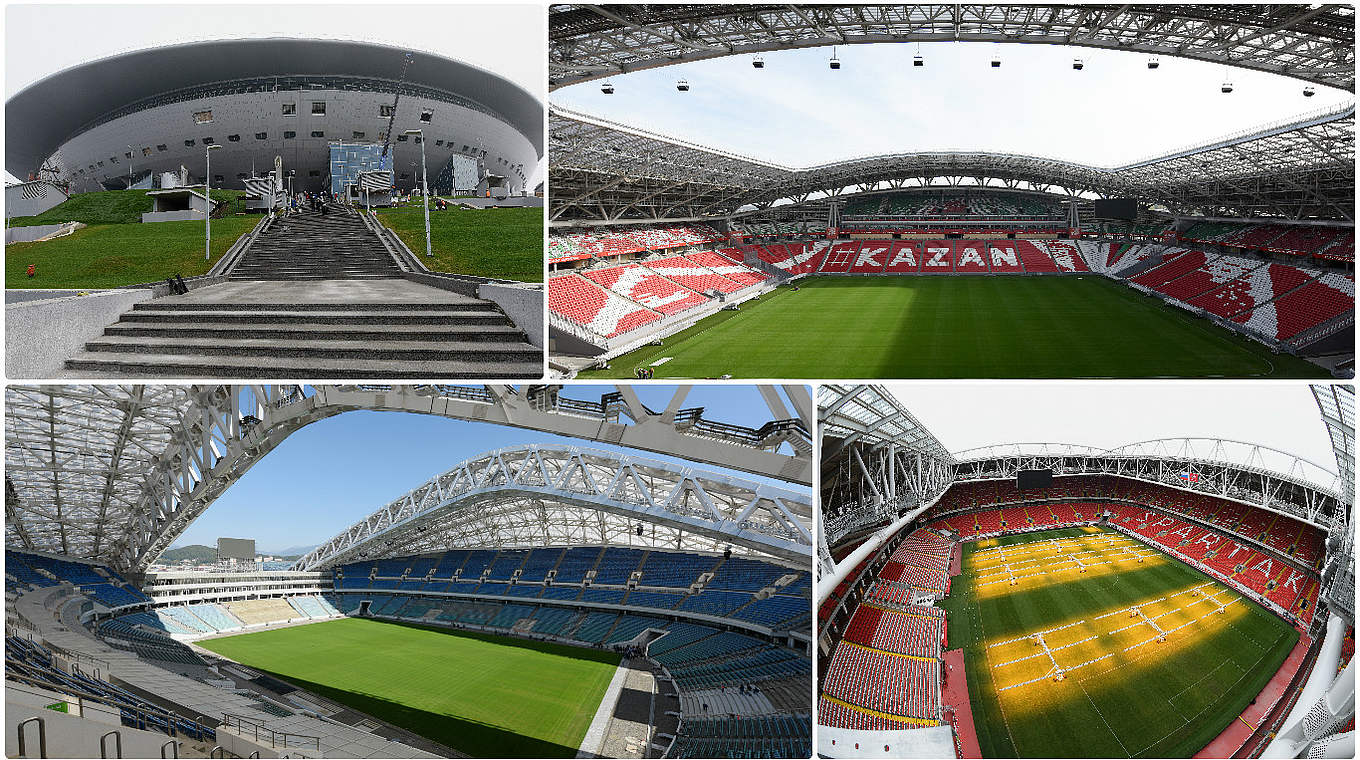 Sotschi, Kasan, Moskau und St. Petersburg: die Spielorte beim Confed-Cup in Russland © Getty Images/DFB