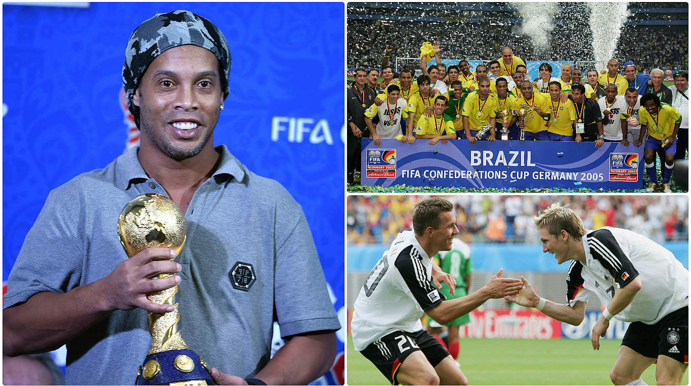 Confed-Cup 2005: Brasilien holt den Titel, Ronaldinho krönt sich zum Rekordtorschützen © Getty Images/DFB
