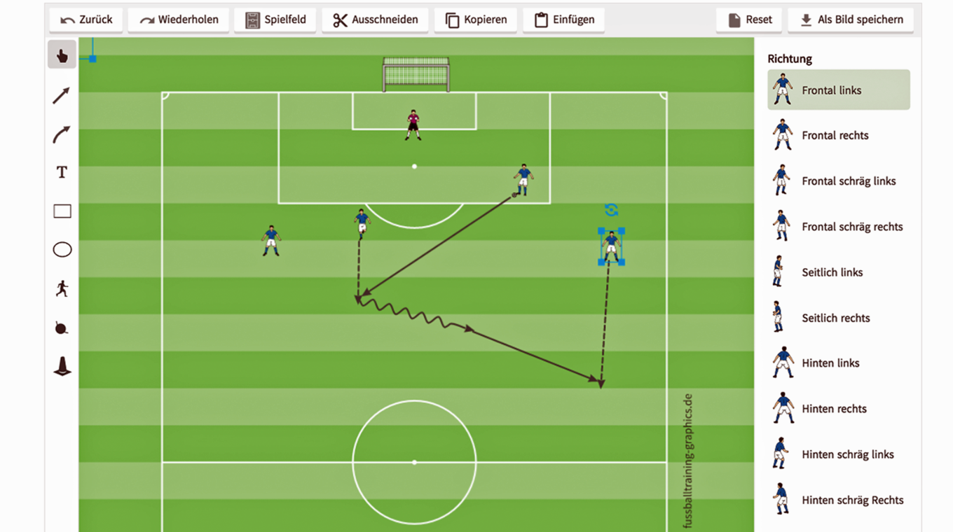 online taktiktafel fußball