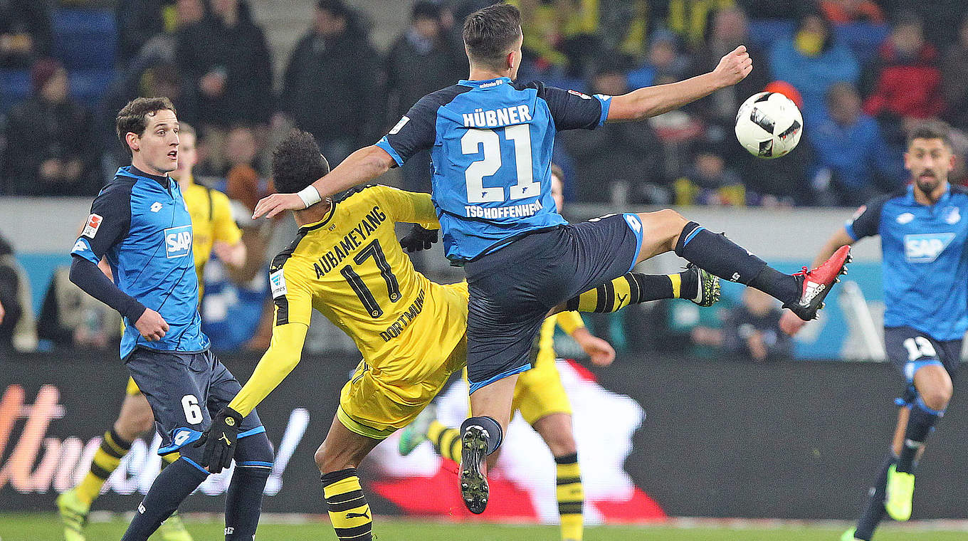 Viele Zweikämpfe: Hoffenheim und Dortmund in einem rassigen Duell © AFP/Getty Images