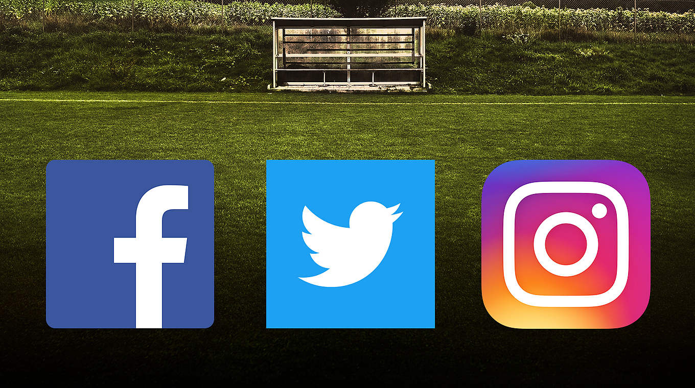 Der DFB informiert seine User auch auf Facebook, Twitter und Instagram © DFB