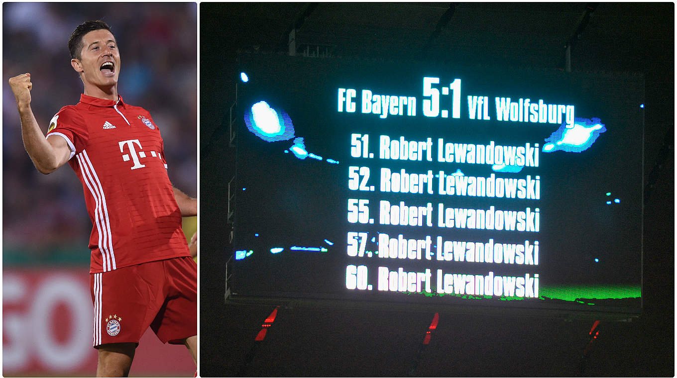 Historisch: Lewandowski gelang gegen die Wölfe in Rekordzeit ein Fünferpack © Getty Images
