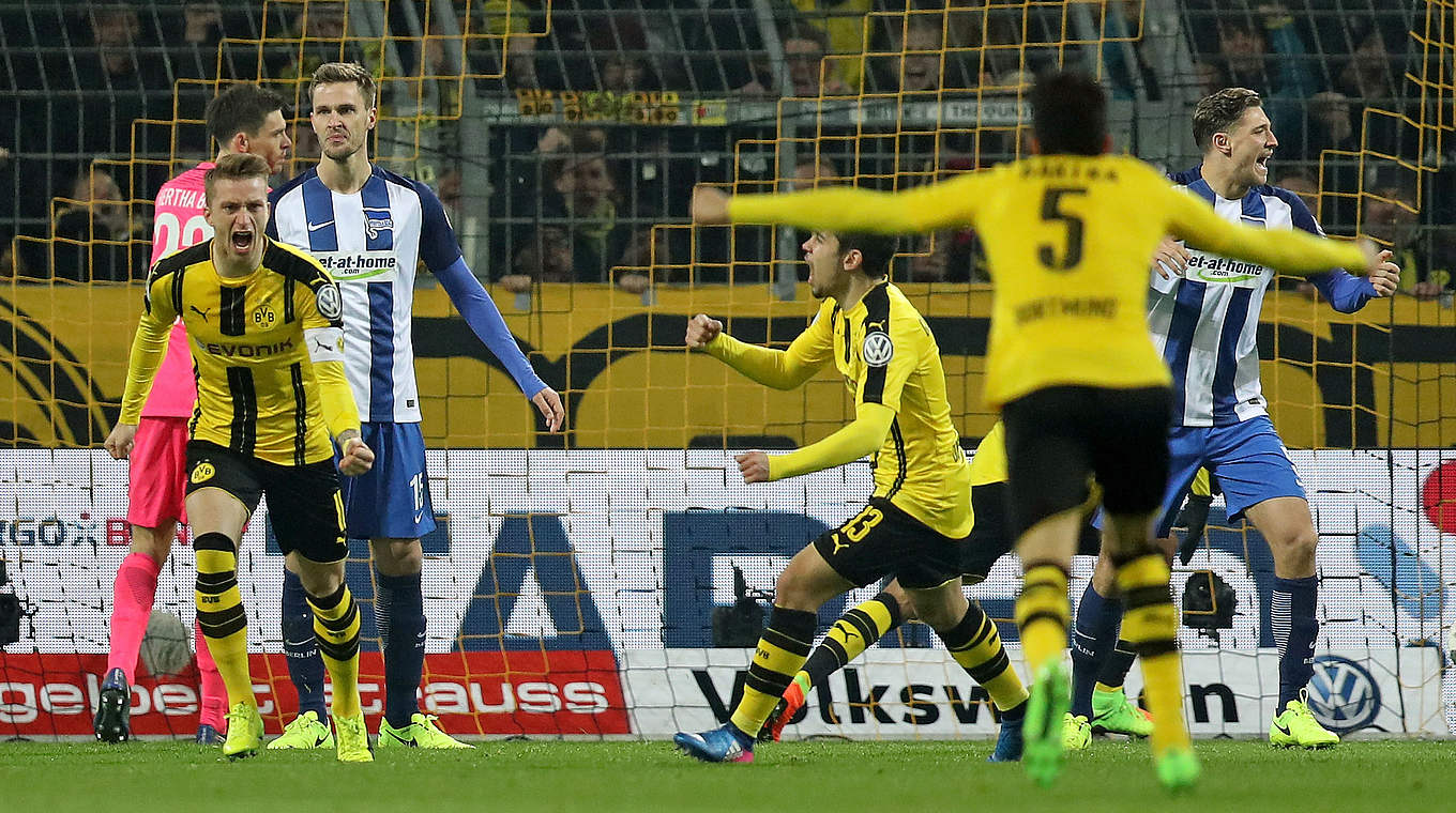 Trifft gegen Hertha BSC zum 1:1: Dortmunds Marco Reus © 2017 Getty Images