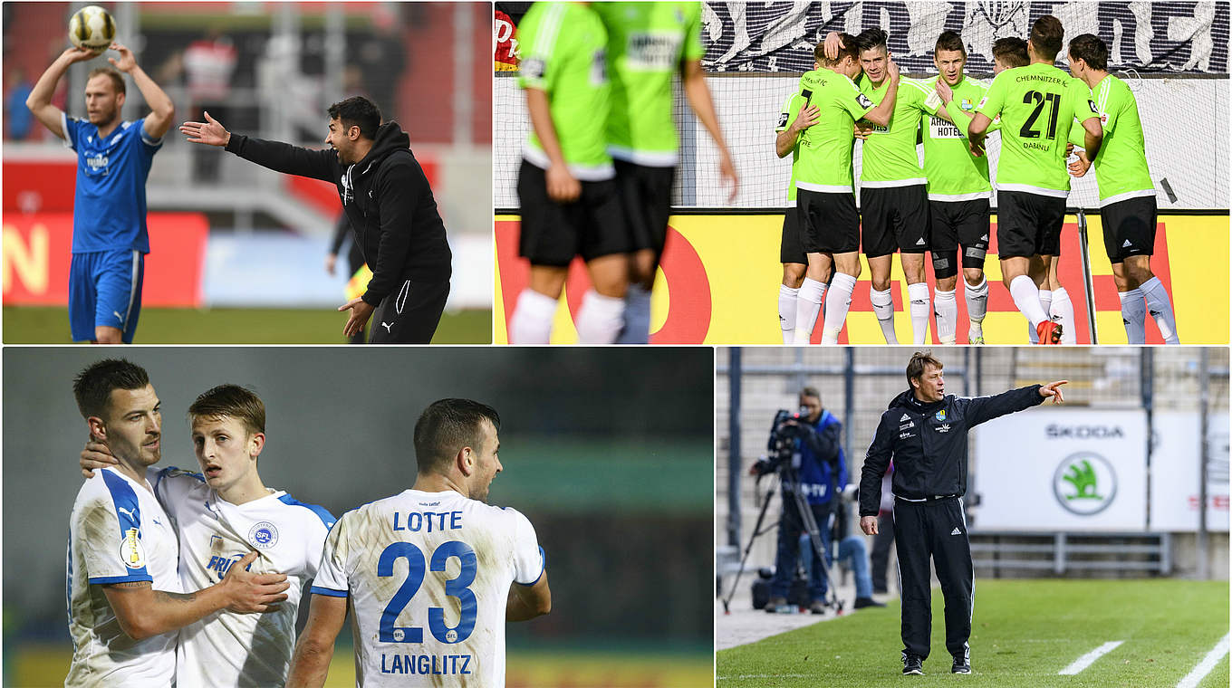 Nach witterungsbedingten Absagen: Lotte im ersten Heimspiel 2017 gegen Chemnitz © Getty Images/Collage DFB