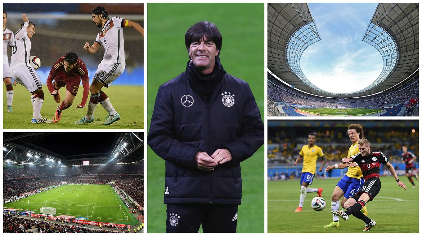 Start ins Länderspieljahr 2018: Gegen Spanien in Düsseldorf, gegen Brasilien in Berlin © Getty Images/Collage DFB