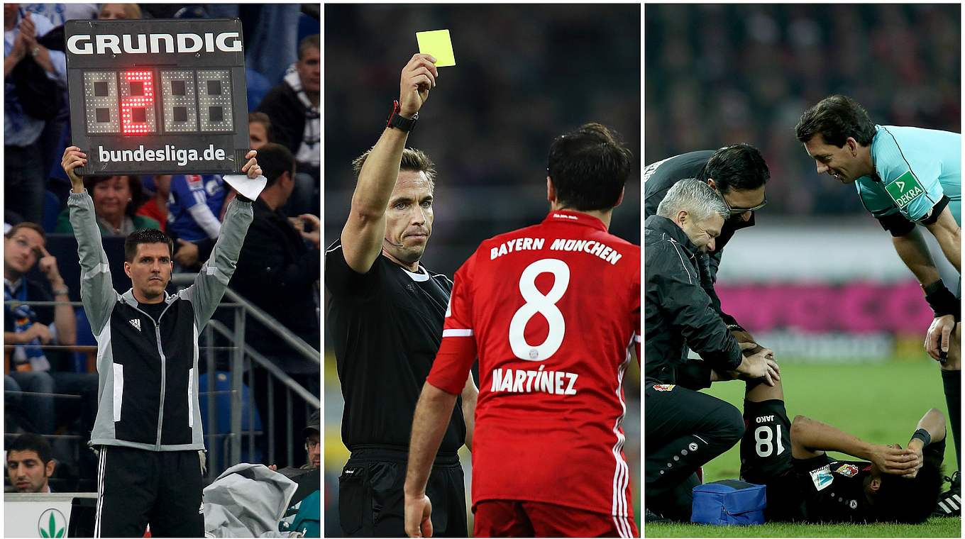 Fairness leben: Nachspielzeit verlängern, Gelb bei Schwalbe, Verletzungspause © Getty Images/Collage DFB