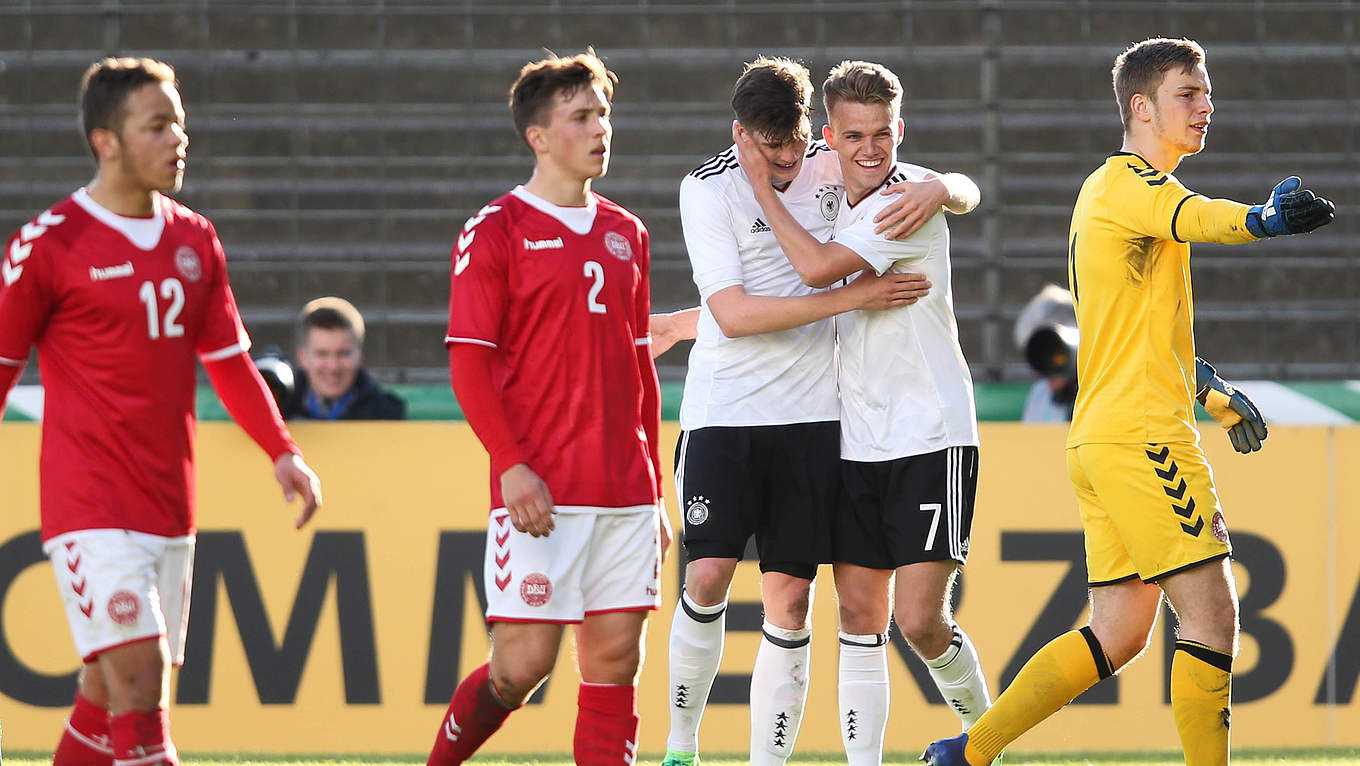 Video U 19 gewinnt 31 gegen Dänemark DFB Deutscher FußballBund e.V.