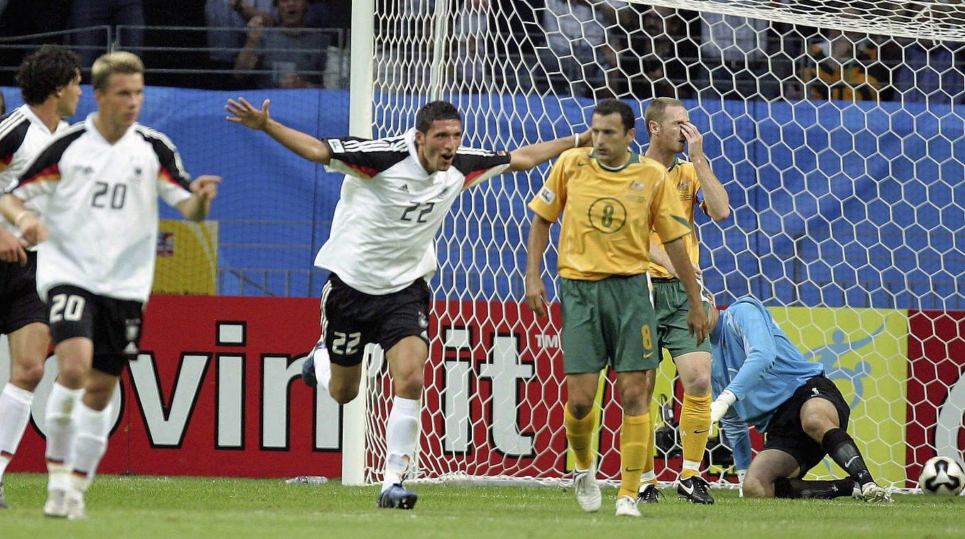 Jürgen Klinsmanns junge Mannschaft begeisterte 2005 mit Schwung und vielen Toren © 2005 Getty Images